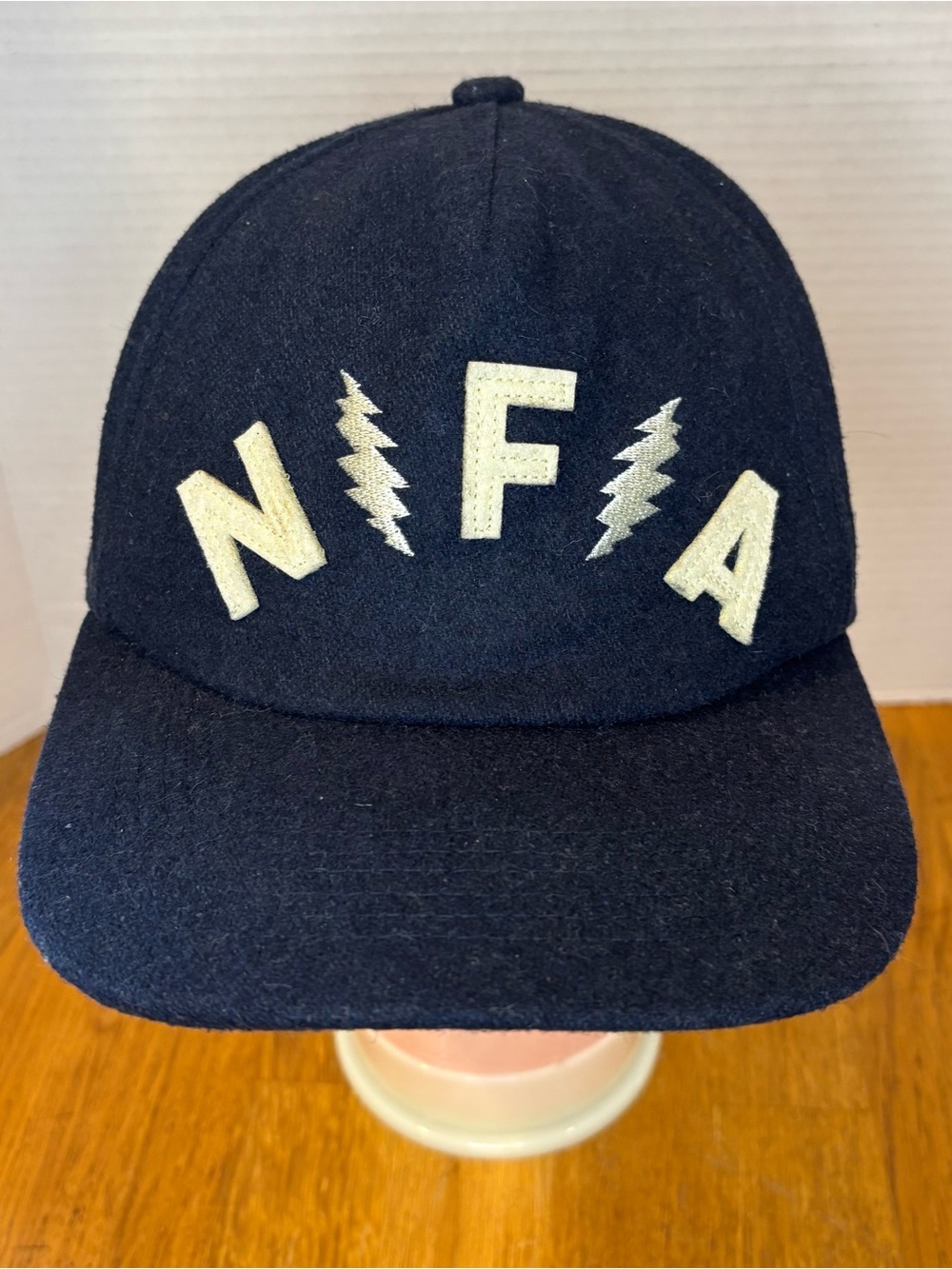 Grateful Dead Not Fade Away Wool Hat Cap Navy Blue Adjustable